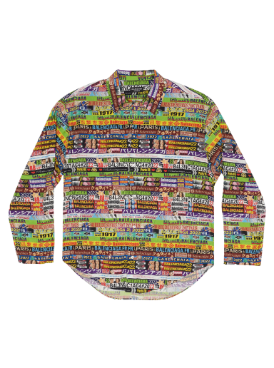 Srajce Balenciaga Ad Banners Minimal Shirt Večbarvna | 681812 TML17 8470