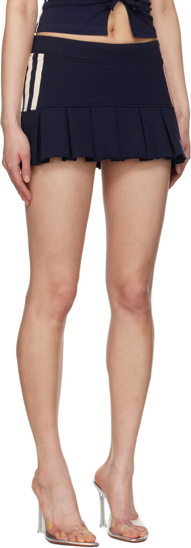 Krila MISBHV MISBHV Varsity Pleated Miniskirt Mornarica | 250W858, 1