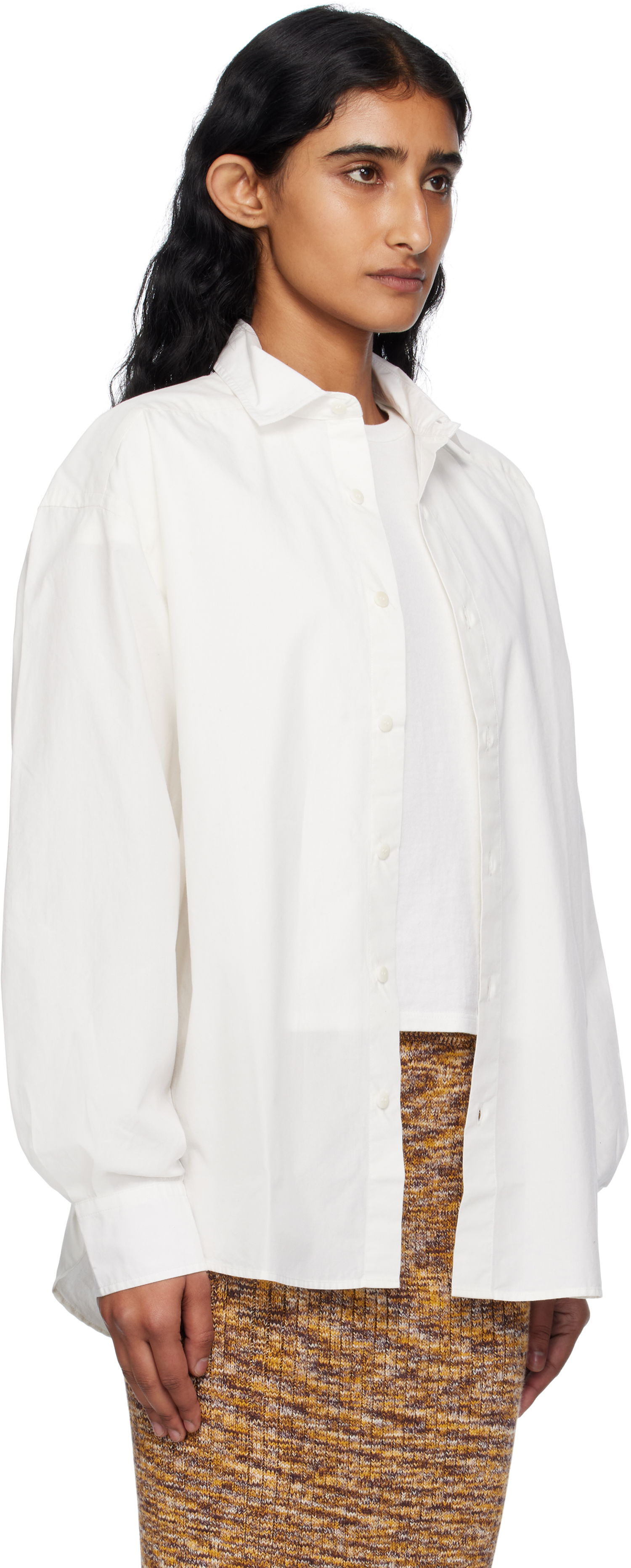 Srajce Baserange Baserange Claude Button-Down Shirt Bela | SHCL-PO-000, 1