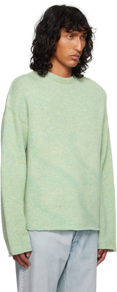 Pleteni pulover The Row Mumford Wool Blend Crewneck Sweater Zelena | 810-Y845, 1