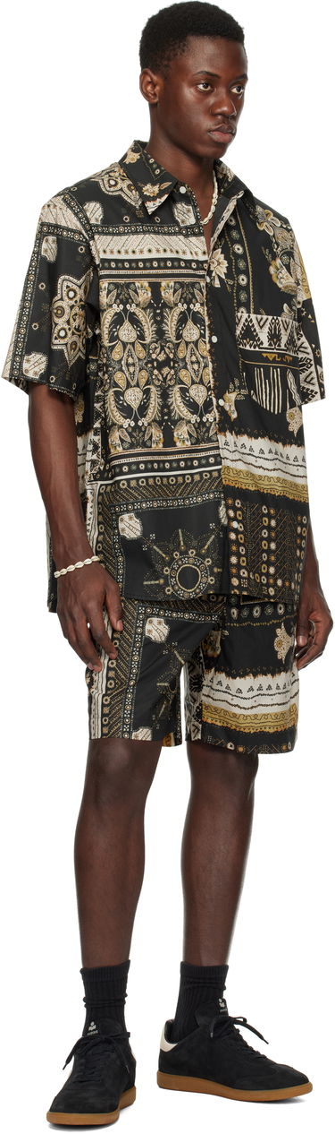Kratke hlače ISABEL MARANT Isabel Marant Gregorian Paisley Print Shorts Črna | 25PSH0207HA-C1I09H, 3