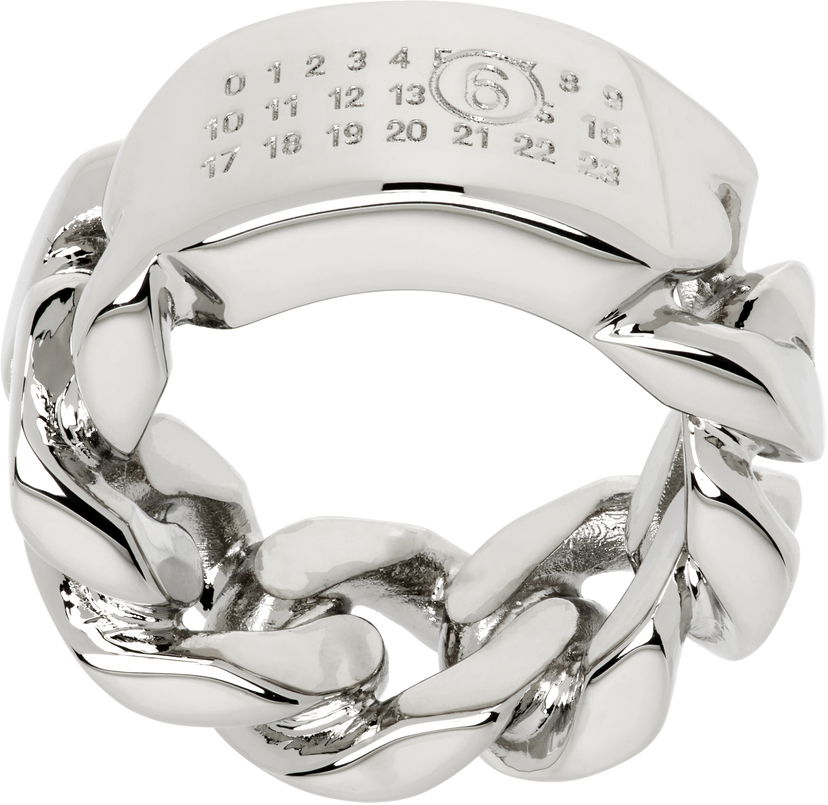 Prstan Maison Margiela MM6 Maison Margiela Minimal Logo Chain Ring Kovinski | SM6UQ0104 P8371