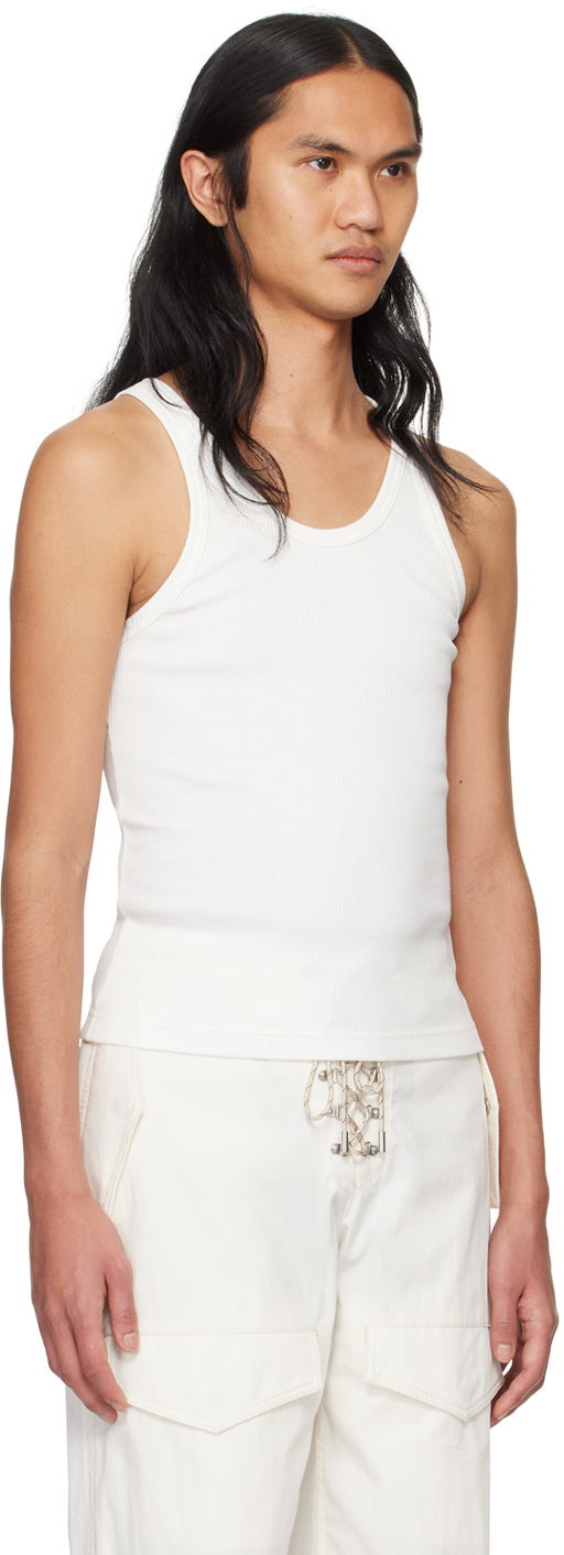 Majica brez rokavov Dion Lee Rivet Fitted Tank Top Bela | C3169PS24, 1