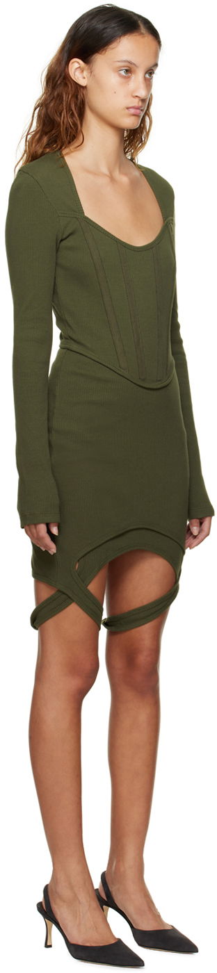 Obleke Dion Lee Dion Lee Fin Corset Minidress Zelena | A9862P22, 1