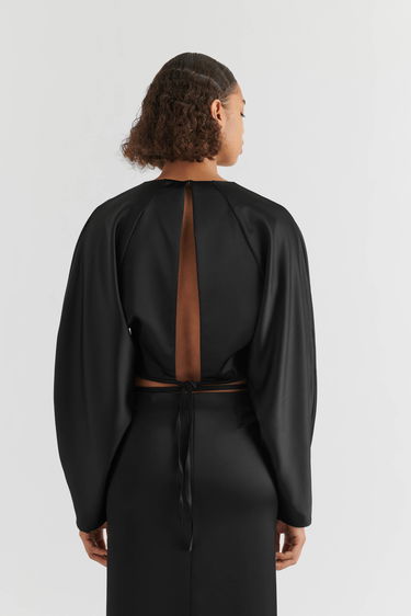 Polo majica AXEL ARIGATO Demi Open Back Top Črna | A2118001, 3