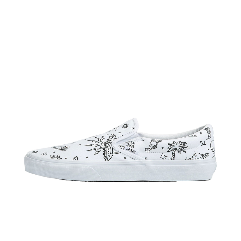 Superge in čevlji Vans Classic Slip-On UFO U-Paint Bela | VN0A5JMHWHP