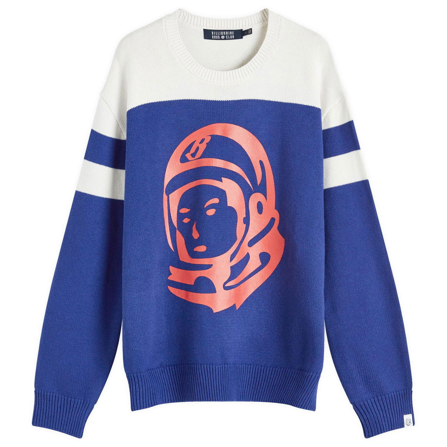 Pleteni pulover BILLIONAIRE BOYS CLUB Men's Astro Crew Knit, Large Modra | B24325-BLU, 1