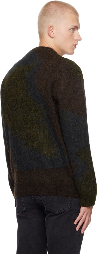 Pleteni pulover Paul Smith Paul Smith Photogram Leaves Mohair-Blend Sweater Zelena | M1R-923Y-N02512-73, 2