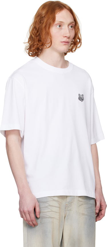 Majica MAISON KITSUNÉ Maison Kitsuné Fox Head Patch Oversize T-Shirt Bela | OM00128KJ0119, 1