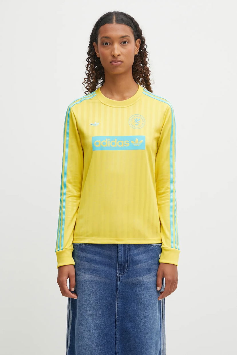 Dres adidas Originals Originals Football Club Long-Sleeve Jersey Rumena | JW2561