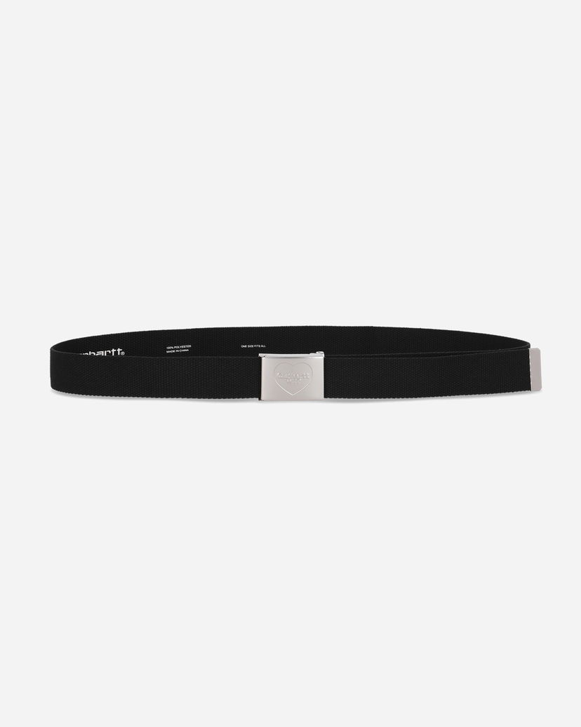 Pasovi Carhartt WIP Heart Clip Webbing Belt Črna | I034631 0M4XX