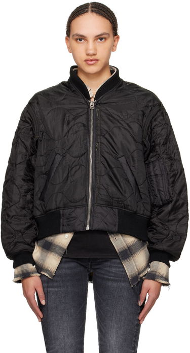Bomber jakna R13 R13 Quilted Bomber Jacket Črna | R13WR145-BREF, 0