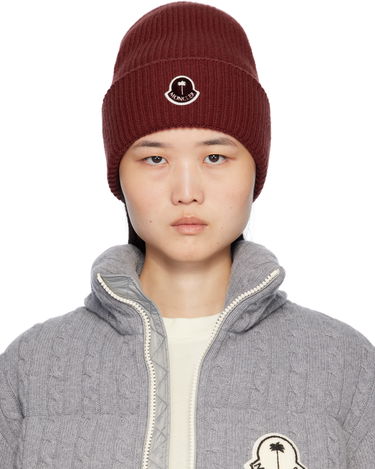 Beanie Moncler Palm Angels x Logo Beanie Bordo | J209L3B00004M1241, 0