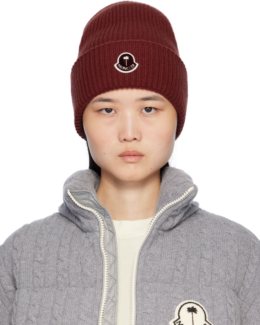Beanie Moncler Palm Angels x Logo Beanie Bordo | J209L3B00004M1241