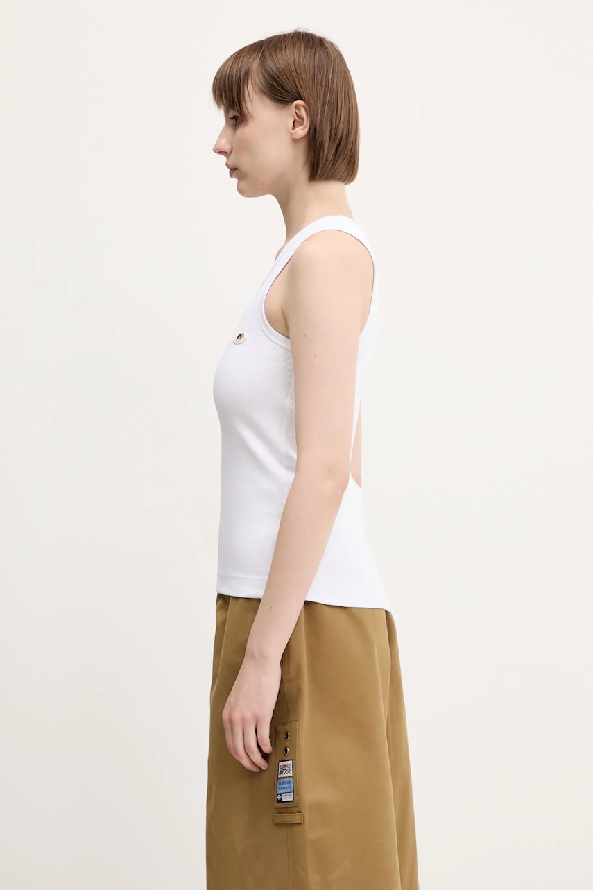 Majica brez rokavov Fiorucci Fiorucci Angel Patch Ribbed Tank Top Bela | W02SPTTA324CJ01WH01, 1