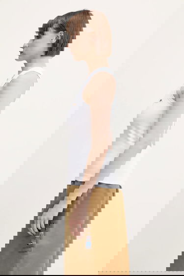 Majica brez rokavov Fiorucci Fiorucci Angel Patch Ribbed Tank Top Bela | W02SPTTA324CJ01WH01, 1