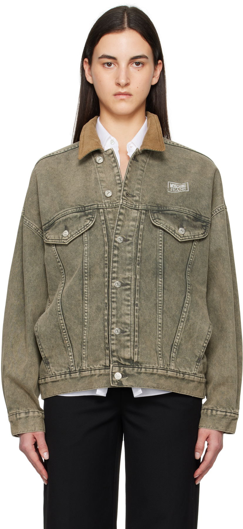 Jakna Moschino Moschino Jeans Vintage Denim Jacket Zelena | 251K10508