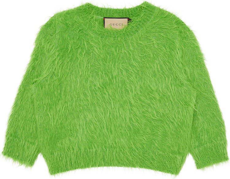 Pleteni pulover Gucci Brushed Wool Knit Sweater Green Zelena | 695655 XKCEN 3601