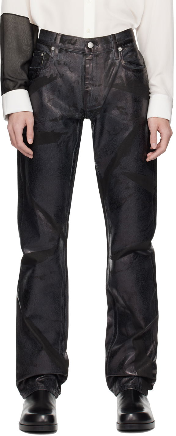 Kavbojke Helmut Lang Helmut Lang Foiled Jeans Črna | O01DM206