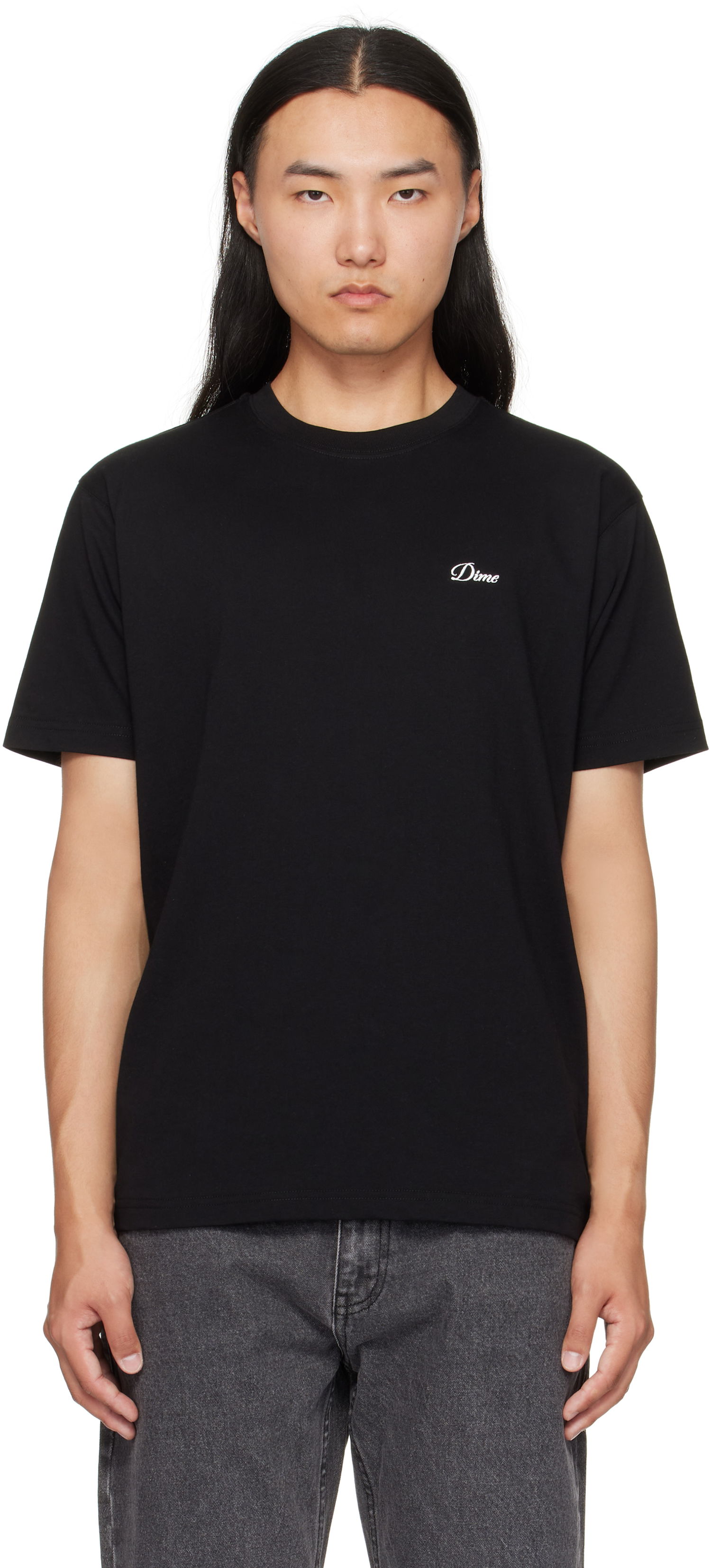 Majica Dime Dime Cursive Logo T-Shirt Črna | DIMEFA2544BLK, 0