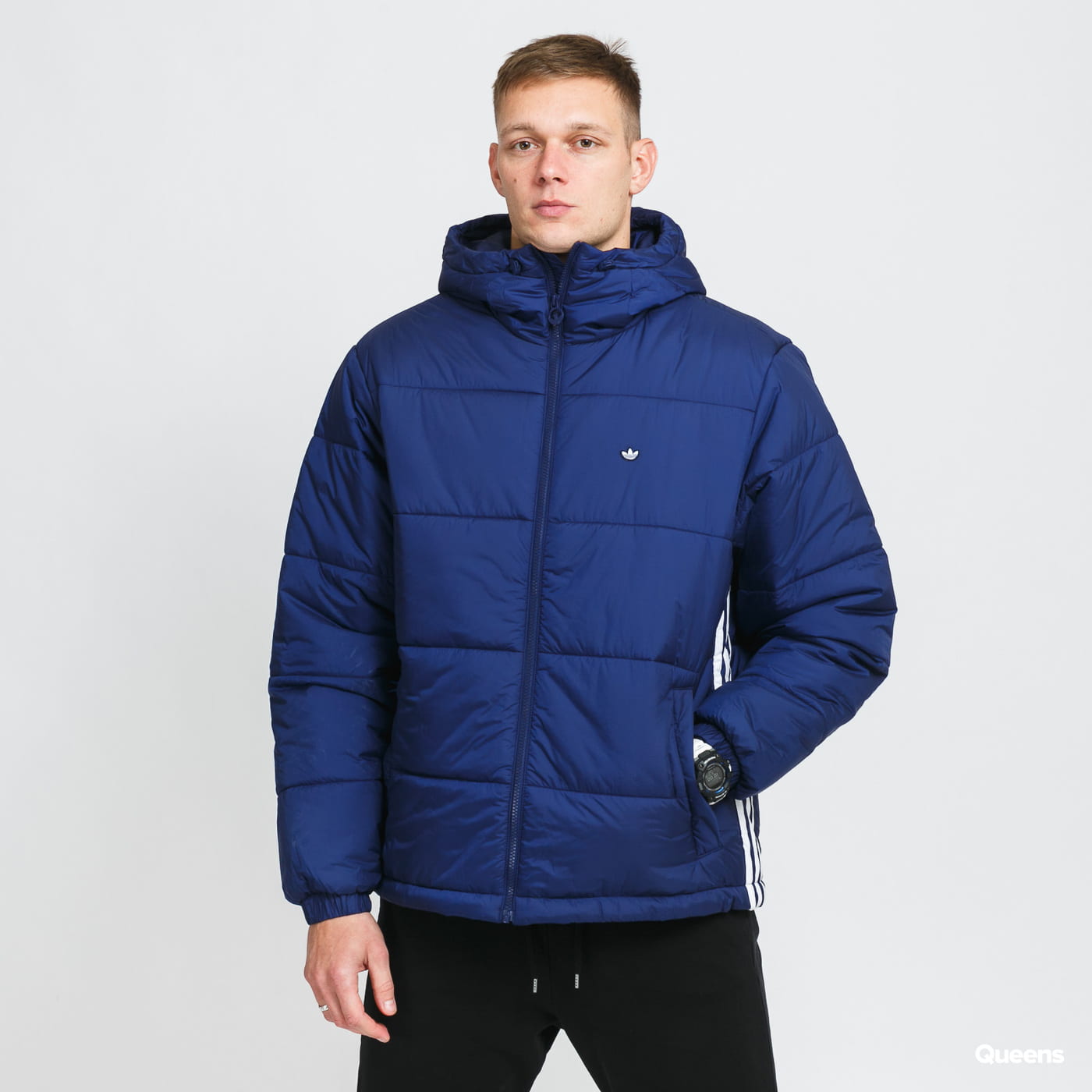 Puhovka adidas Originals Padded Hooded Puffer Jacket Mornarica | H13554, 0