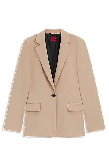 Jakna BOSS Regular-Fit Stretch Blazer Bež | 50546778