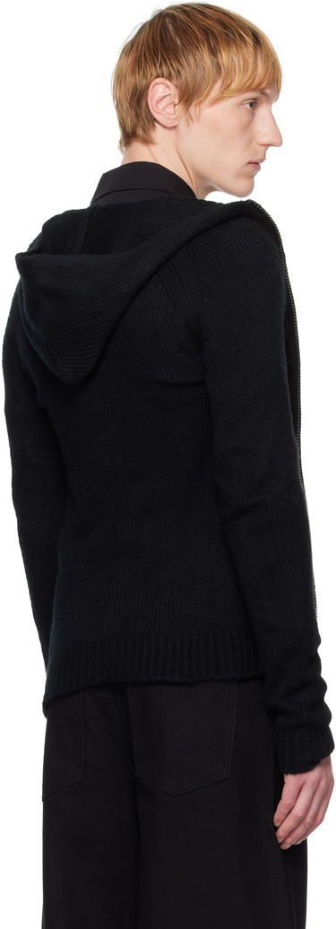 Pleteni pulover HELIOT EMIL HELIOT EMIL Inviola Cashmere Zip Hoodie Črna | SS25_W_07_066_BLK01_CO, 2