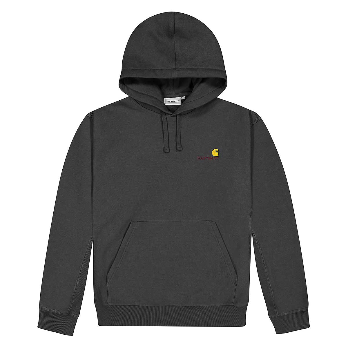 Pulover Carhartt WIP Hooded American Script Sweat Črna | I028279-blk, 1