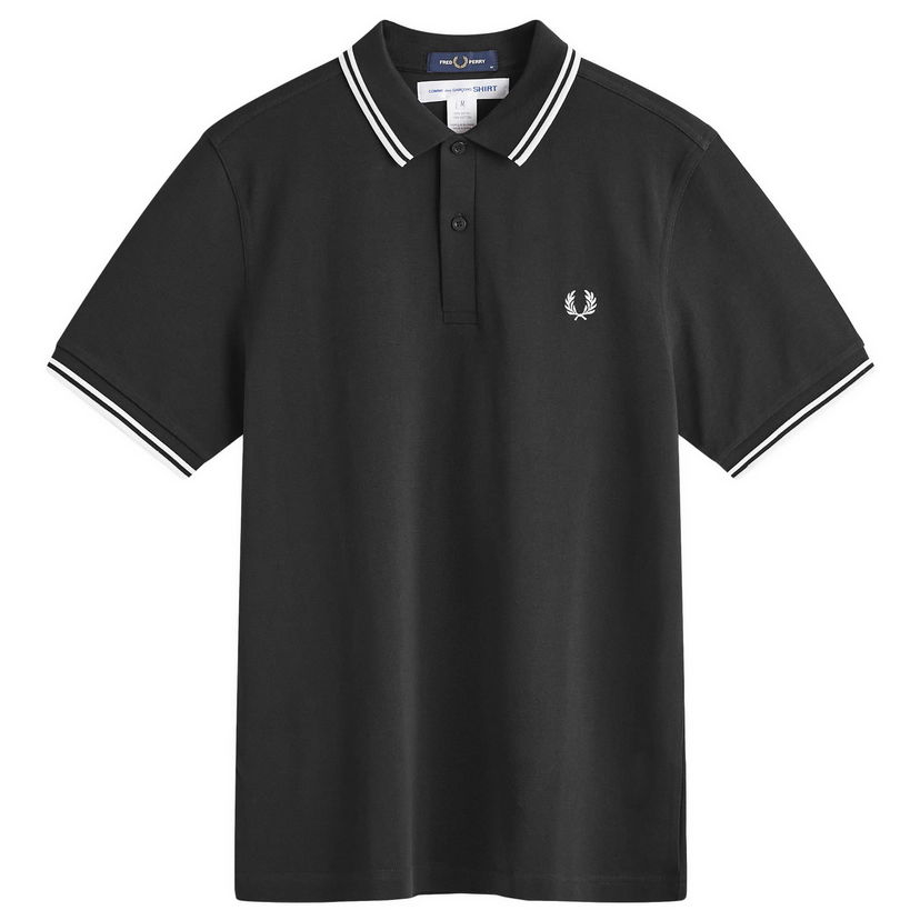 Polo majica Comme des Garçons Back Print Polo Black Črna | FN-T502-1