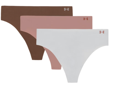 Spodnjice Under Armour Under Armour SOLID 3 Pack Thong Roza | 1383893-014, 0