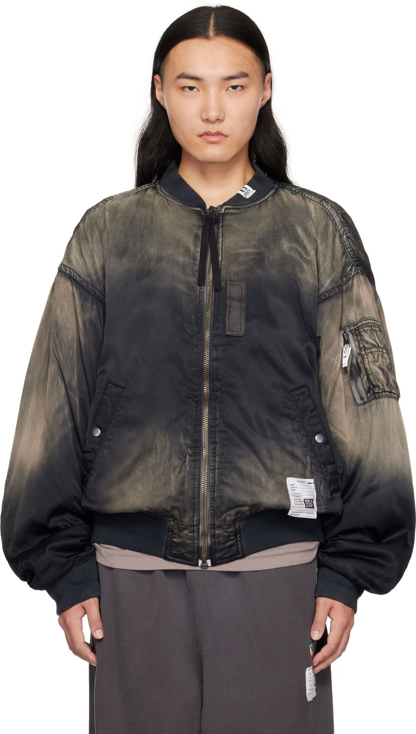 Bomber jakna Maison MIHARA YASUHIRO MIHARA YASUHIRO Distressed Flight Bomber Jacket Črna | J13BL151