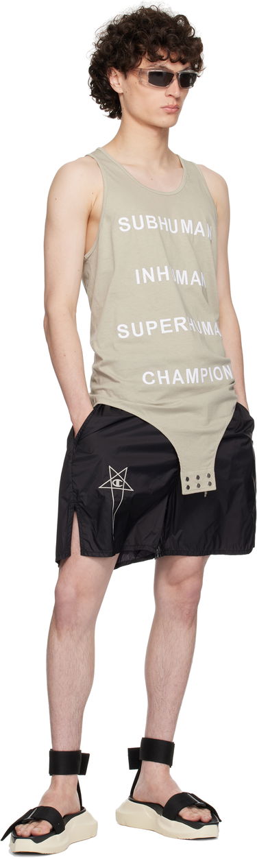 Kratke hlače Rick Owens Rick Owens Champion Edition Taffeta Shorts Črna | CM01E1681 CHNY NYLON, 4
