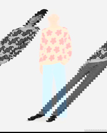 Pleteni pulover KENZO All-Over Boke Flower Jumper Bež | FD55PU3563CI 03, 4