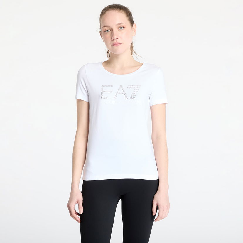 Majica Emporio Armani EA7 Emporio Armani Train Logo Series T-Shirt Bela | 7W000094AF10373U0002