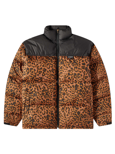 Puhovka VETEMENTS Logo Puffer Jacket Leopard/Black Oranžna | UE54JA120L