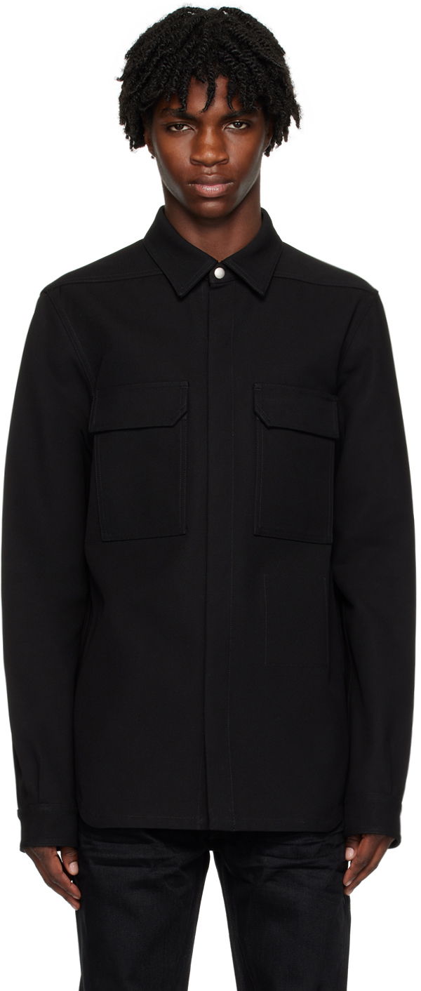 Jakna Rick Owens Outershirt Jacket Črna | RL02C7234 DRC, 0