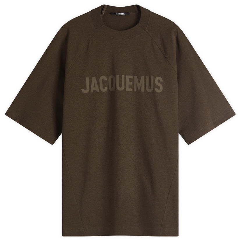 Majica Jacquemus Jacquemus Typo Chest Logo T-Shirt, Size Large Rjava | 24H245JS212-2011-080