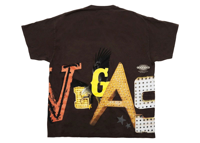 Majica Cactus Jack by Travis Scott Travis Scott Utopia Las Vegas Graphic T-Shirt Rjava | CJLV-SS04