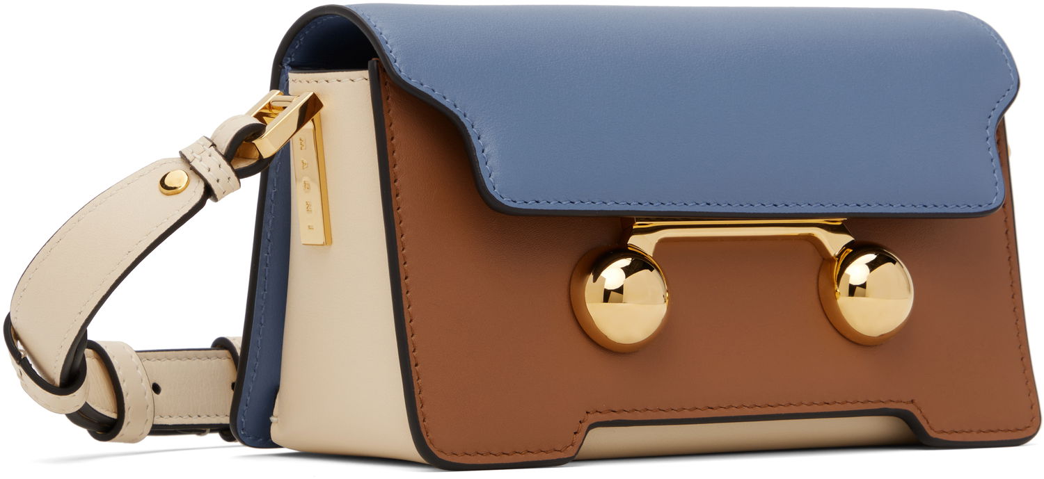 Torba za čez ramo Marni Marni Trunkaroo Mini Leather Shoulder Bag Večbarvna | SBMP0193U1 P6948, 1