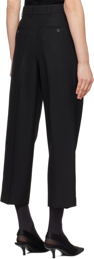 Hlače TOTEME TOTEME Pleated Straight Trousers Črna | 251-WRB0254-FB0026, 2