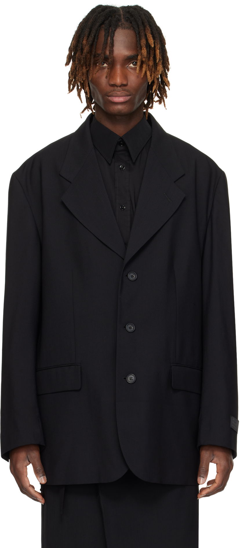 Plašči Maison Margiela MM6 Maison Margiela Virgin Wool Blazer Črna | SH0BN0011 M35080