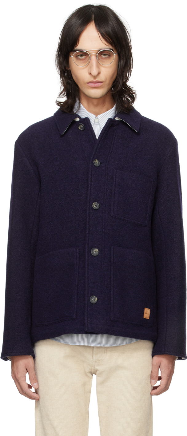 Jakna A.P.C. Emile Jacket Mornarica | WOAQJ-H02933, 0