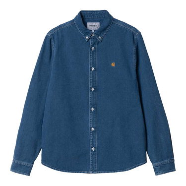 Srajce Carhartt WIP L/S Weldon Shirt Mornarica | I031928.0160, 1