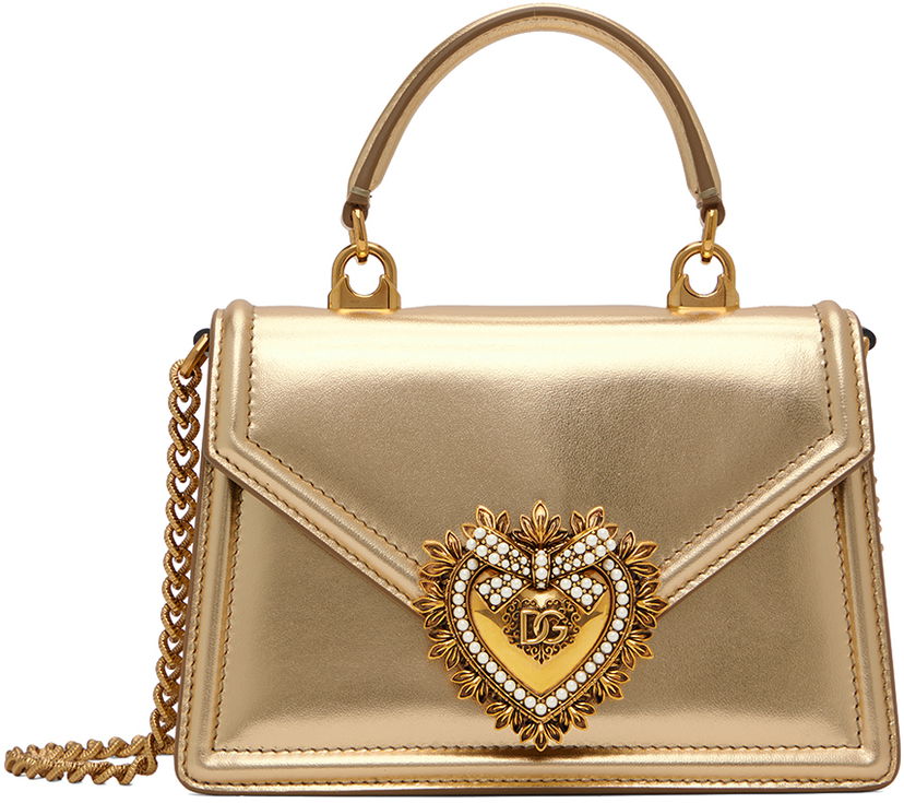 Torbica Dolce & Gabbana Gold Small Devotion Bag Večbarvna | BB6711 A1016