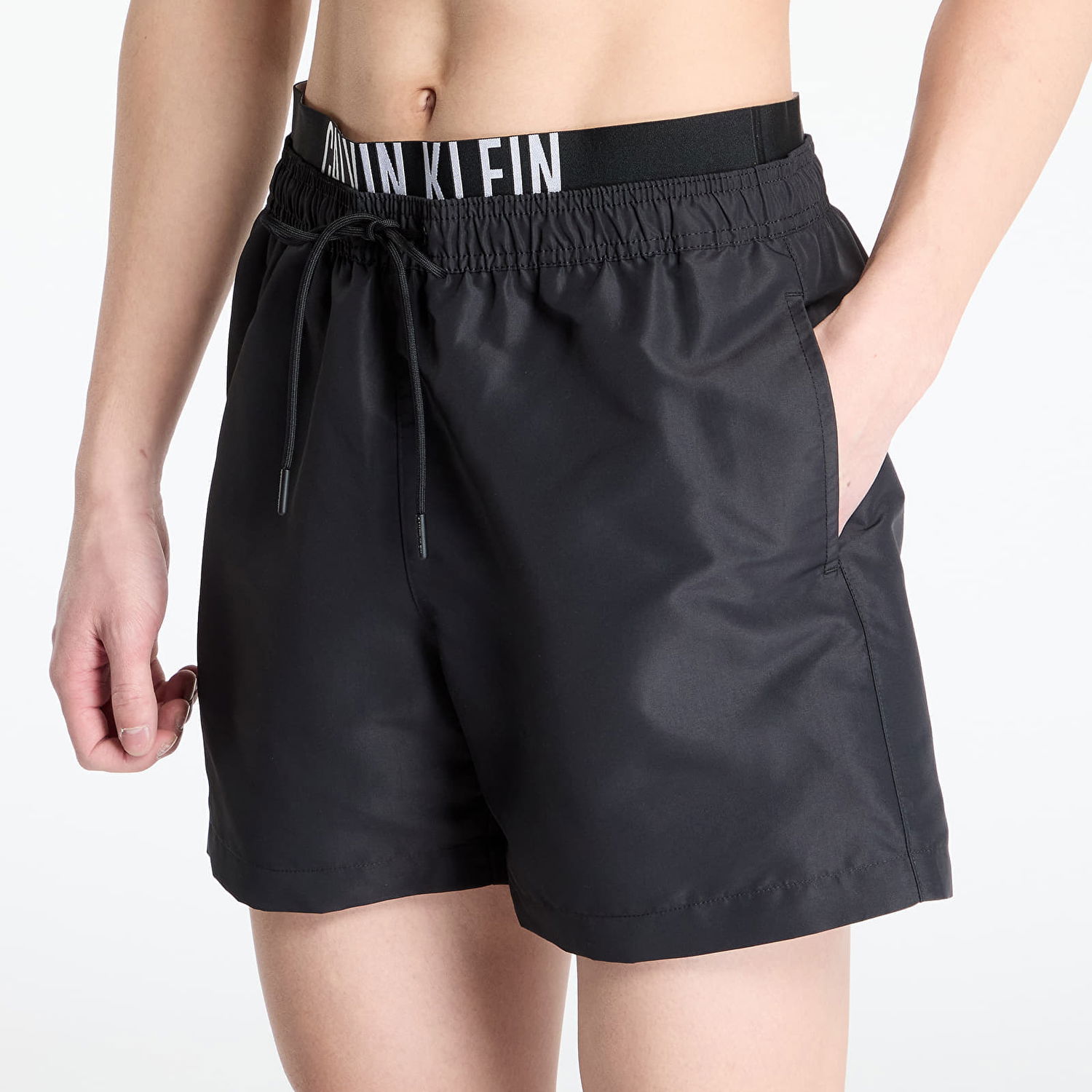 Kopalke CALVIN KLEIN Calvin Klein Jeans Medium Double Wb Boardshorts Črna | KM0KM01093 BEH, 1