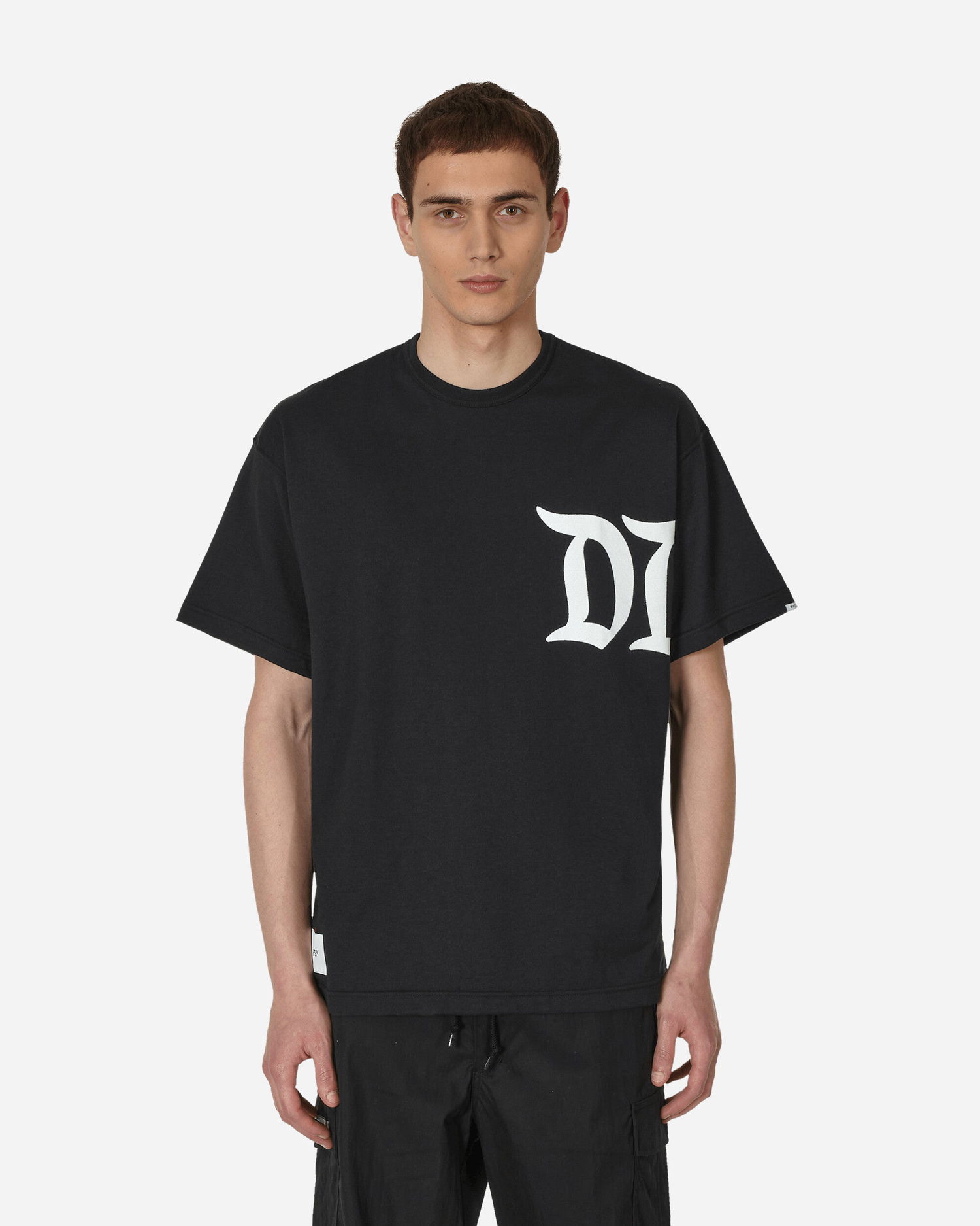 Majica WTAPS Design 02 SQD T-Shirt Črna | 231ATDT-CSM14-BK, 1