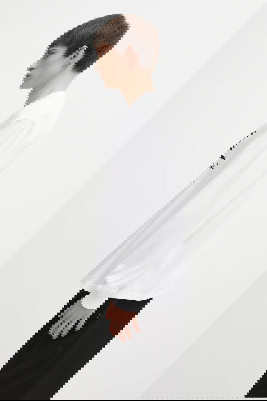 Majica Neighborhood NH . TEE LS-9 Long-Sleeve T-Shirt with 'Noha Ghost' Print Bela | 252PCNH.LT09, 1