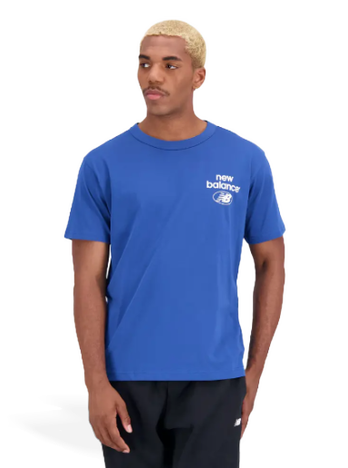 Majica New Balance Essentials Logo Tee Modra | MT31518-ATE
