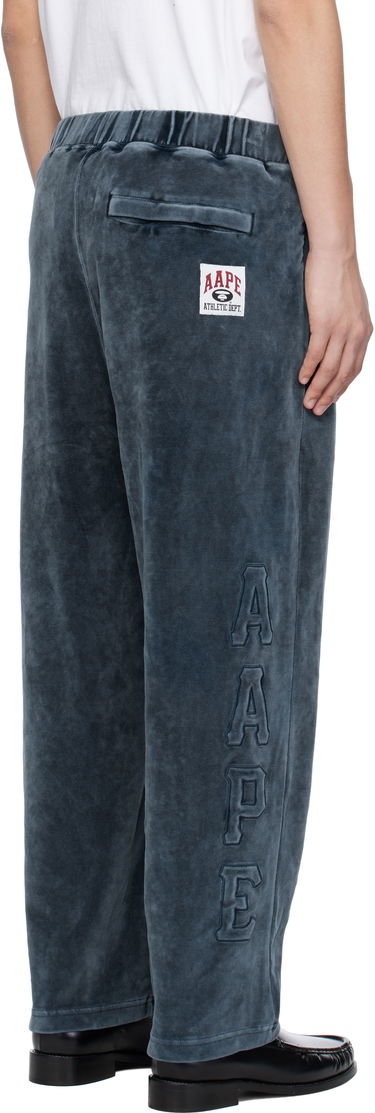 Trenirka AAPE by A Bathing Ape AAPE by A Bathing Ape Injection Velour Sweatpants Modra | AAPPTMC623XXNNYL, 2