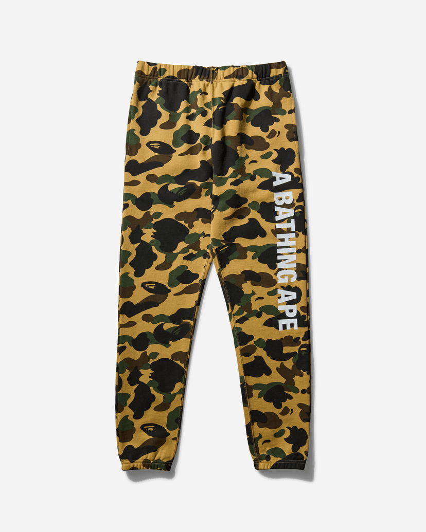 Trenirka BAPE 1st Camo Slim Sweatpants Rumena | 1F80152001 002